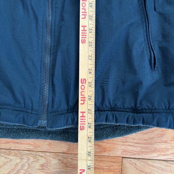 VTG‎ Abercrombie Full Zip Vest Mens M Reversible Blue Gray Mountain Fleece Y2K - Picture 5 of 5